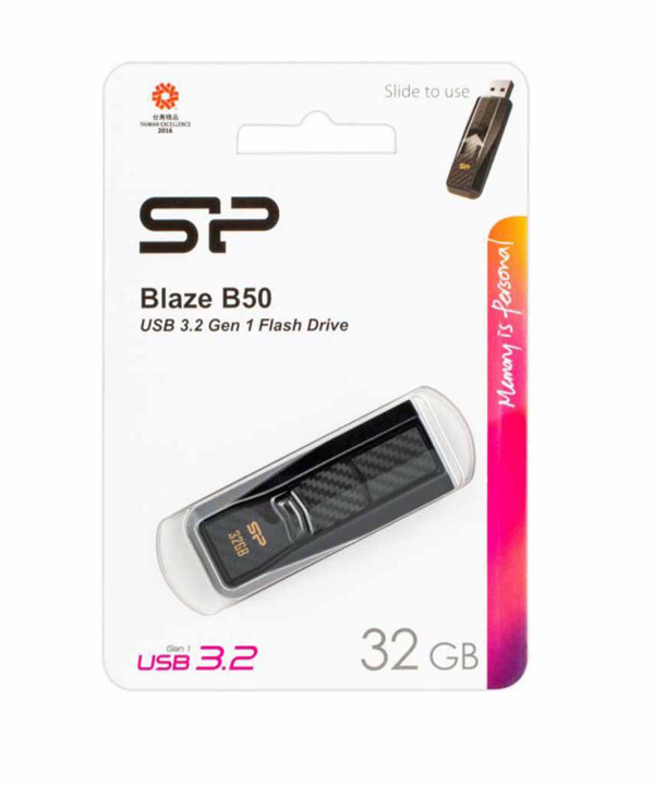 فلش مموری Silicon power مدل BLAZE B50 ظرفیت 32 گیگابایت