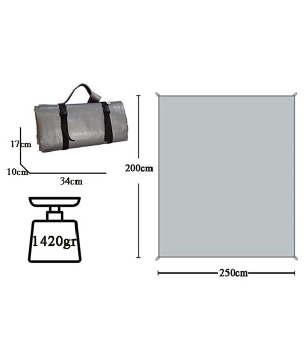 زیر انداز سفری دانانیک مدل 200x250