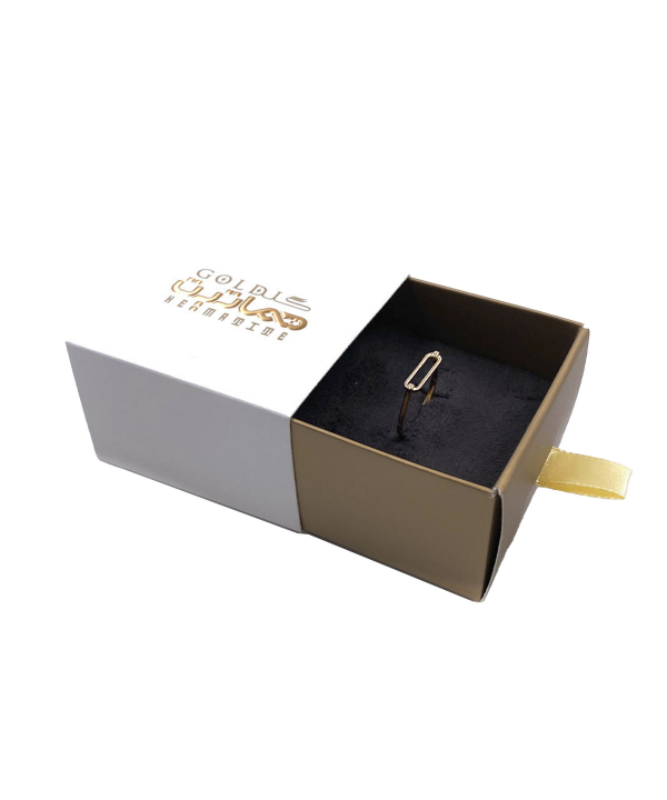 انگشتر درخشا زرد هماتیت گلد Hematite Gold کد 130443