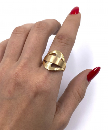 انگشتر ریحان شیلا هماتیت گلد Hematite Gold کد 130959