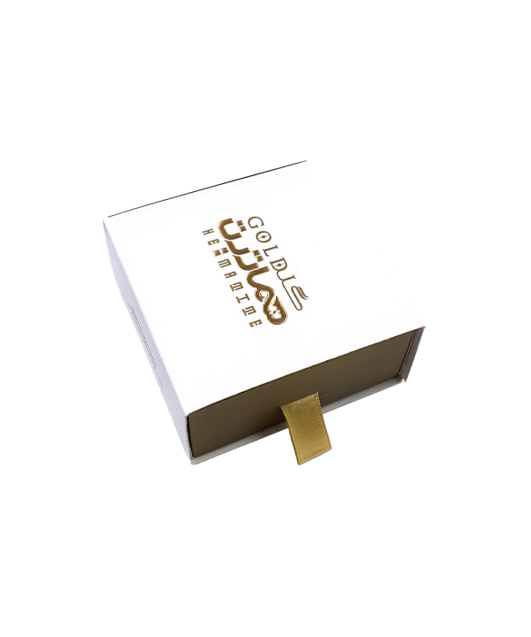 گوشواره امگا فرانک هماتیت گلد Hematite Gold کد 131452