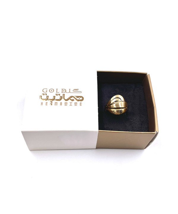 گوشواره امگا فرانک هماتیت گلد Hematite Gold کد 131452