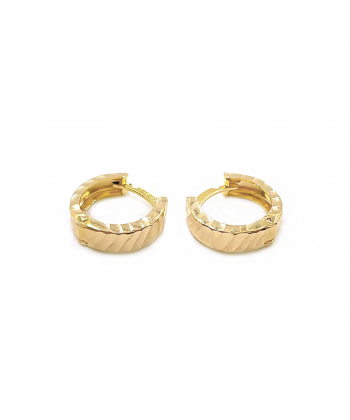 گوشواره امگا نیلوفر هماتیت گلد Hematite Gold کد 131588