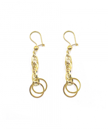 گوشواره اسپادانا حوا هماتیت گلد Hematite Gold کد 131625