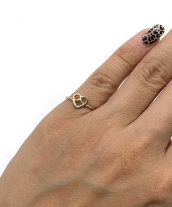 انگشتر مینیمال لاوین هماتیت گلد Hematite Gold کد 131661