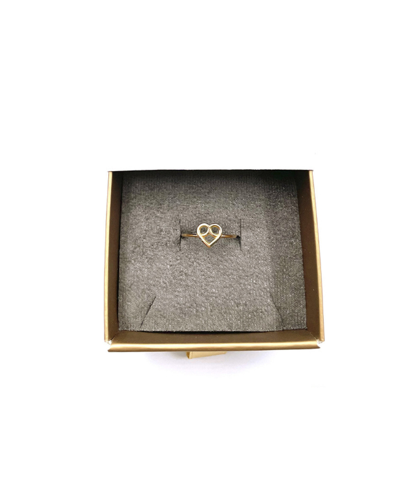 انگشتر مینیمال لاوین هماتیت گلد Hematite Gold کد 131661