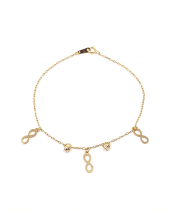 دستبند بینهایت لارا هماتیت گلد Hematite Gold کد 131848