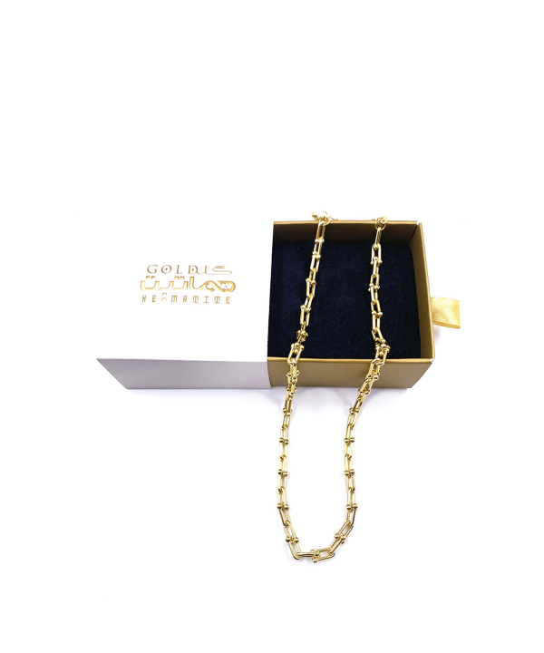 گردنبند تیفانی غزل هماتیت گلد Hematite Gold کد 132001