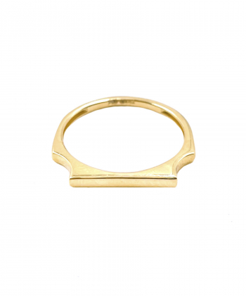 انگشتر مینیمال حوریا هماتیت گلد Hematite Gold کد 132081
