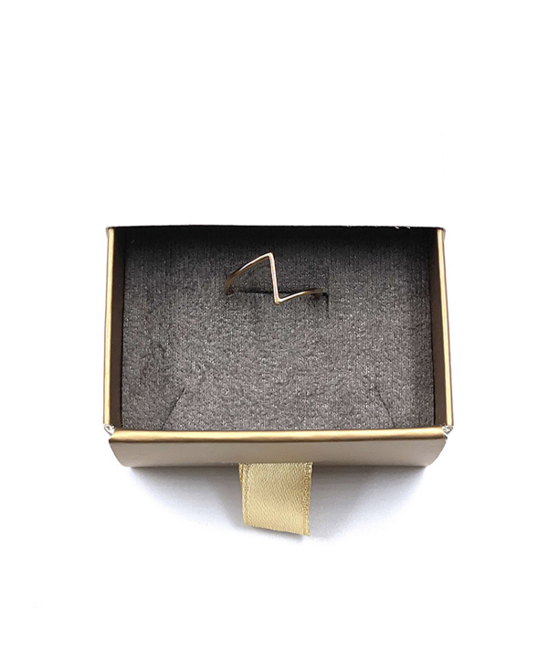انگشتر مینیمال شوکا هماتیت گلد Hematite Gold کد 132086