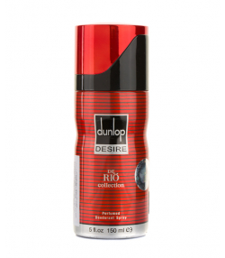 اسپری دئودورانت مردانه ریو کالکشن Rio Collection مدل Dunlop Desire حجم 150 میلی لیتر