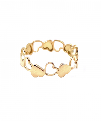 انگشتر مینیمال نانسی هماتیت گلد Hematite Gold کد 132092