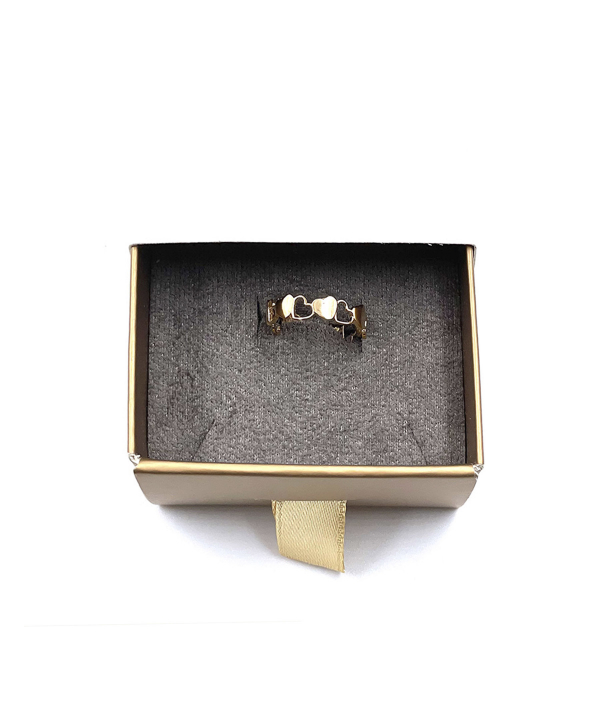 انگشتر مینیمال نانسی هماتیت گلد Hematite Gold کد 132092