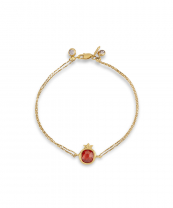 دستبند زنجیر طلا انار کیا گالری Kia Gallery کد BTR062