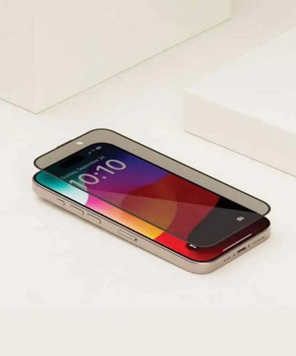 گلس حریم شخصی آیفون 15 پلاس و آیفون 15 پرومکس Privacy full screen protector iphone 15 Plus/15 Pro Max