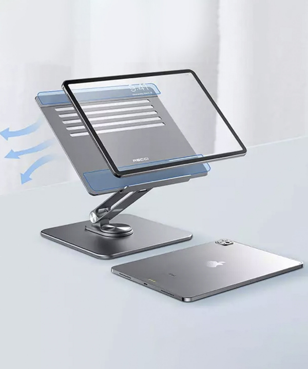 پایه نگهدارنده رومیزی لپ تاپ رسی Recci RHO-M17 Multi Angle Laptop Stand