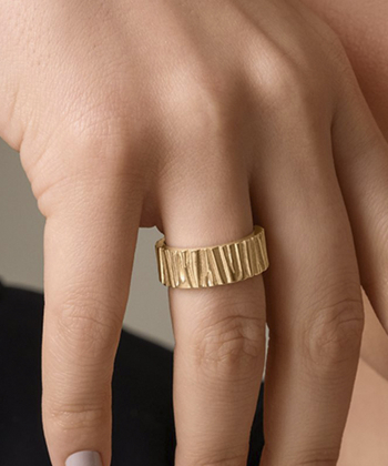 انگشتر طلا توسکا تاج Taj کد 27113