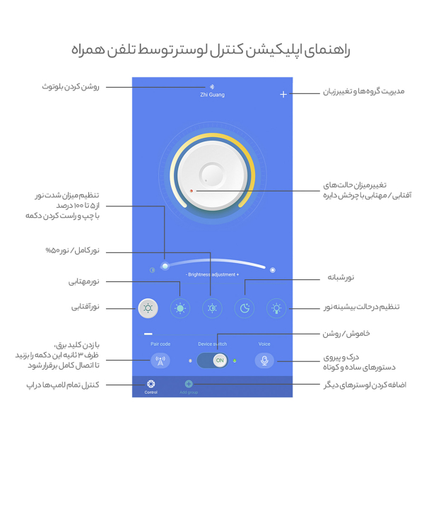 لوستر کریستالی دو حلقه چشمه نور کد SO6708-CO