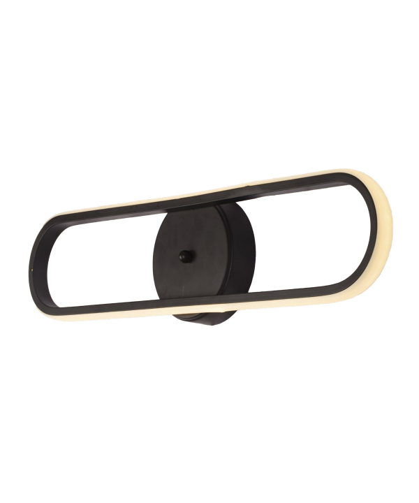 چراغ دیواری مدرن 1 شعله چشمه نور کد L6410/1BK