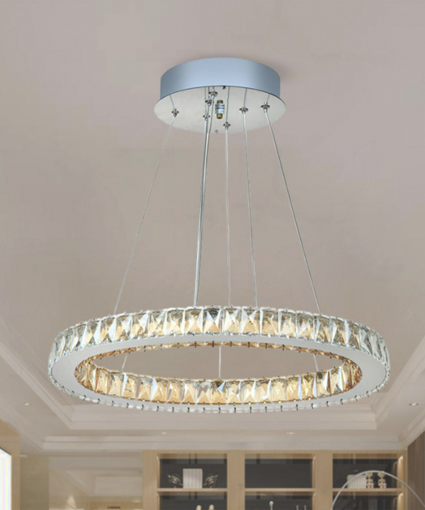 لوستر کریستالی تک حلقه چشمه نور کد SO6712/50C