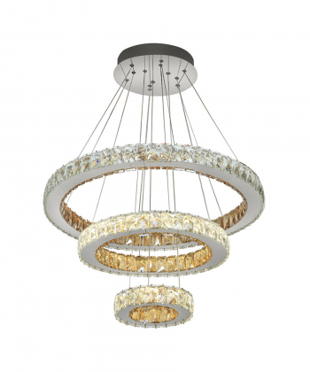 لوستر کریستالی سه حلقه چشمه نور کد SO6714/3C