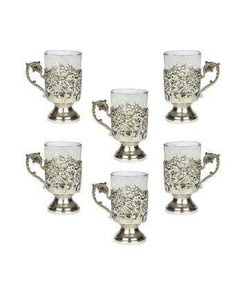 سرویس چای خوری 6 پارچه چشمه نور کد B8037-C