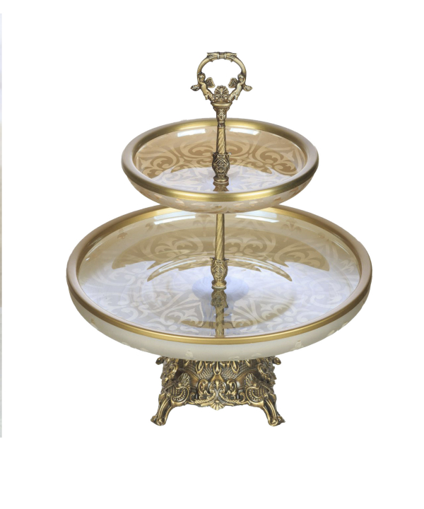 شیرینی خوری چشمه نور مدل دو طبقه کد B8062-A