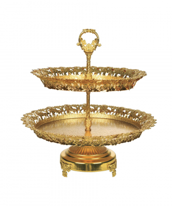 شیرینی خوری چشمه نور مدل 2 طبقه کد B8033-G