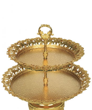 شیرینی خوری چشمه نور مدل 2 طبقه کد B8033-G