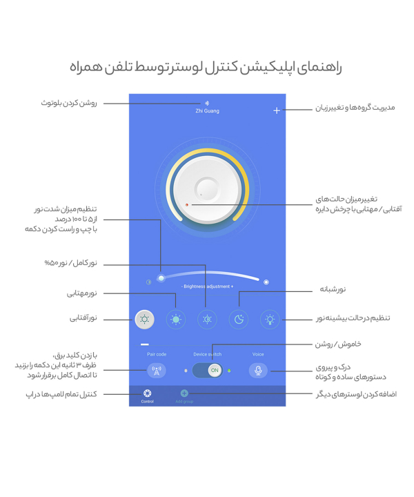 لوستر چراغ اویز تک حلقه چشمه نور کدSO6702/40C