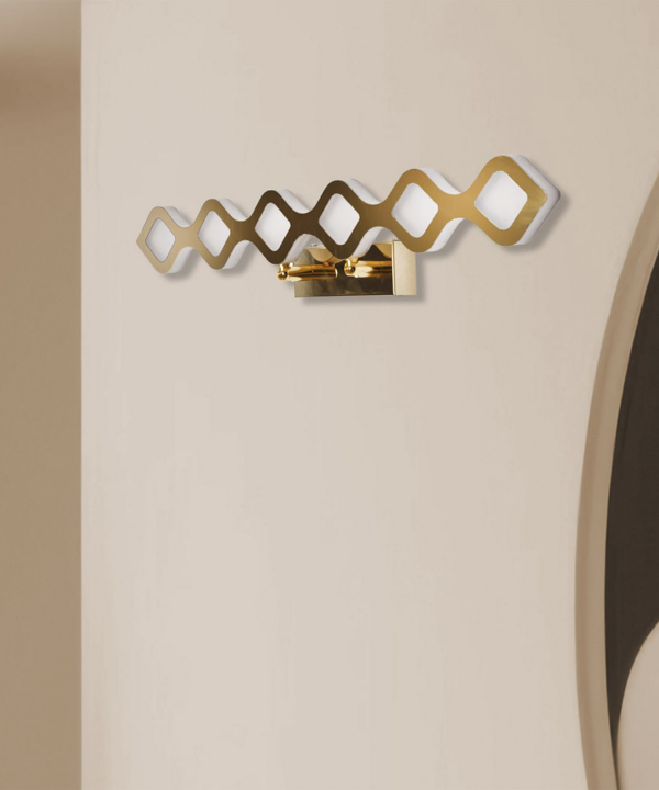 چراغ دیواری 1 شعله چشمه نور کد NL6730/6G