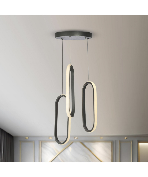 چراغ آویز 3 شعله چشمه نور کد L6408/3T
