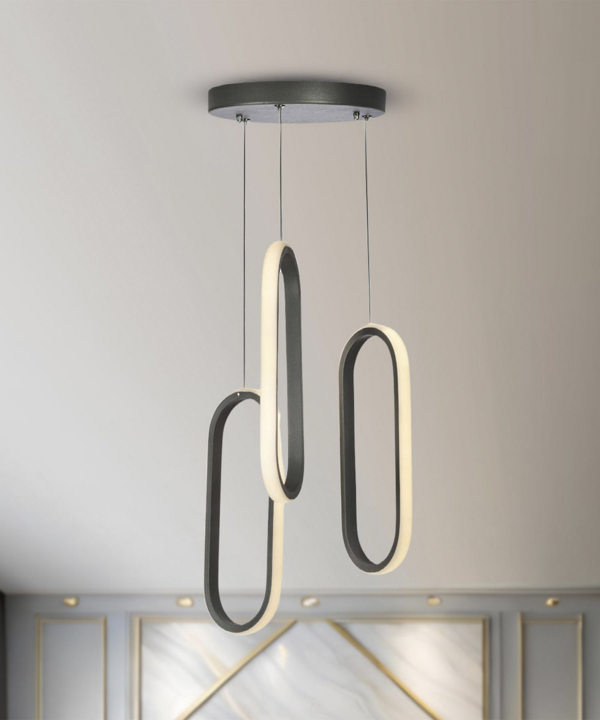 چراغ آویز 3 شعله چشمه نور کد L6408/3T