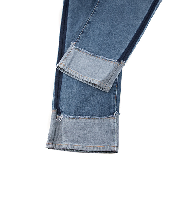 شلوارجین زنانه دمپا مدل دار جین وست Jeanswest