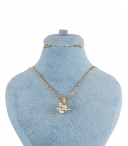 گردنبند دخترانه ژوپینگ Xuping مدل قلب و ستاره کد AAB-558