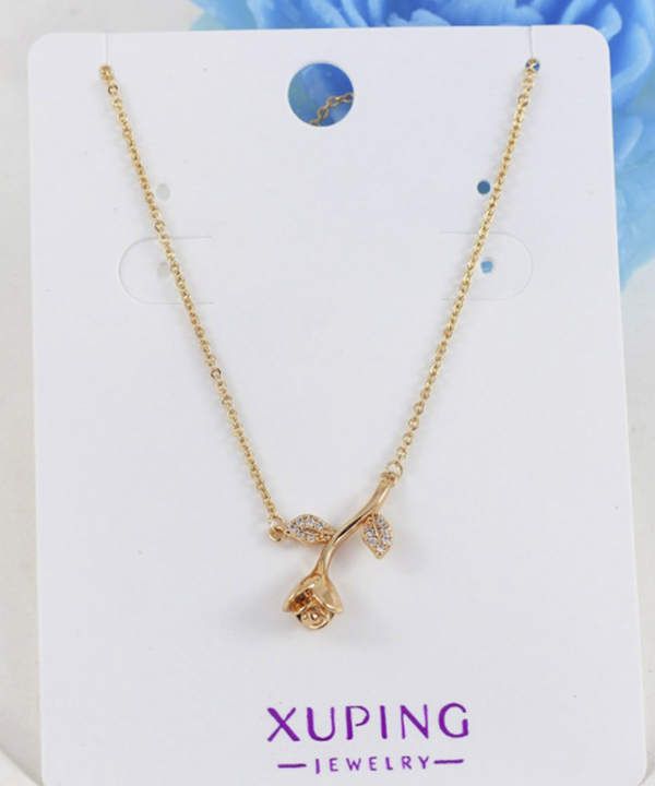 گردنبند دخترانه ژوپینگ Xuping مدل گل آویزان کد AAB-567