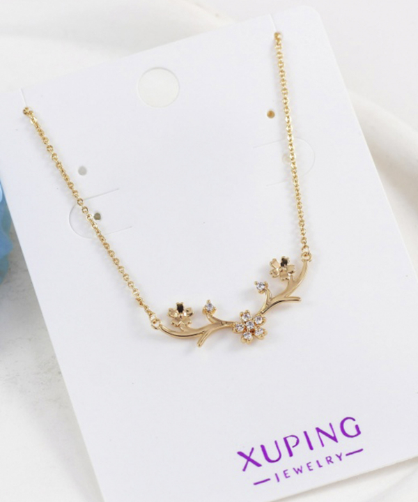 گردنبند دخترانه ژوپینگ Xuping مدل گل کد AAB-570