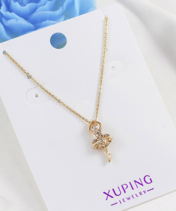 گردنبند دخترانه ژوپینگ Xuping مدل بالرین کد AAB-571