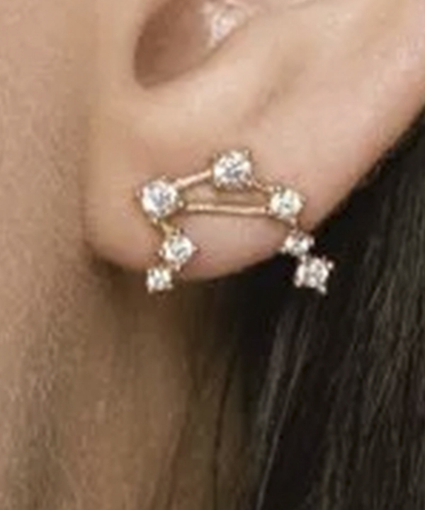 گوشواره صورت فلکی مهر دفینه Dafineh کد EJ1130