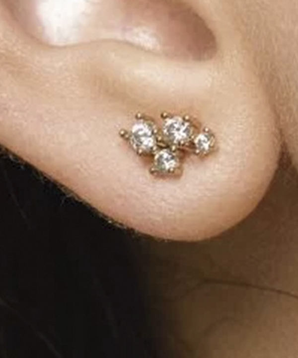 گوشواره صورت فلکی مهر دفینه Dafineh کد EJ1130