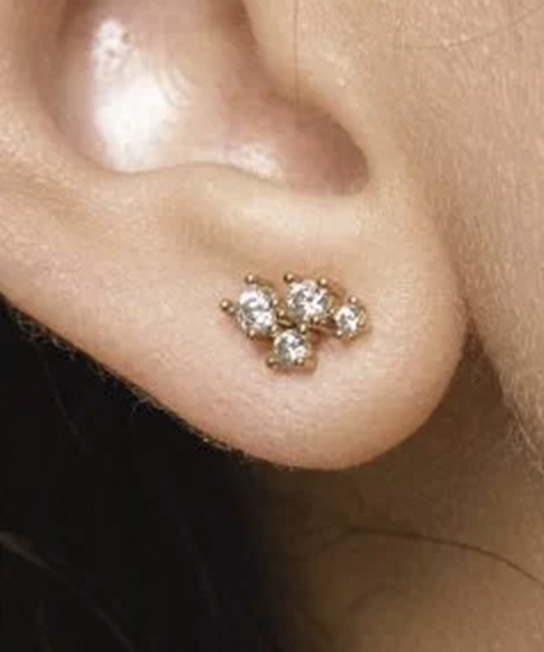 گوشواره صورت فلکی آذر دفینه Dafineh کد EJ1132