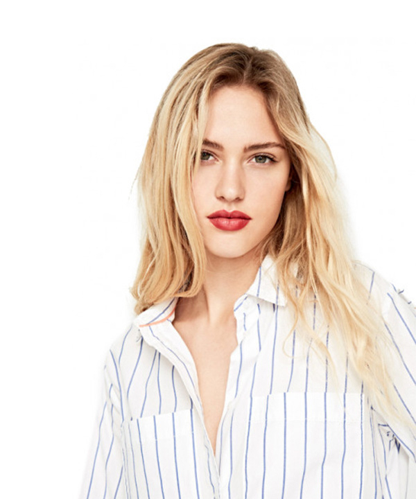 شومیز سفید زنانه راه راه  پ پ جینز Pepe Jeans