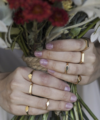 انگشتر پینکی دایره کوچک از مجموعه نیروز درریس Doris کد P1163