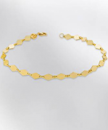 دستبند زنجیر طلا لوزی کیا گالری Kia Gallery کد BM319