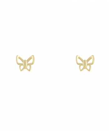 گوشواره پروانه تو خالی طرحدار کالکشن حوض نقاشی درریس Doris کد P1318