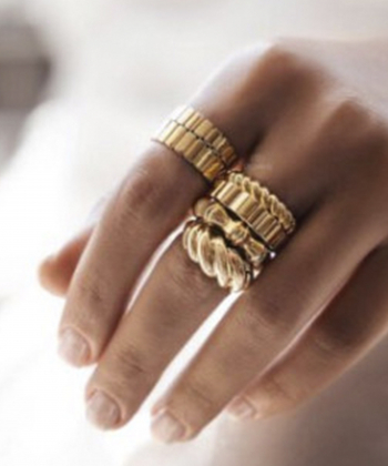 انگشتر آنیل راه راه پهن درریس Doris کد P1066