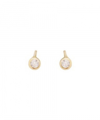 گوشواره تک نگین درریس Doris کد P1087