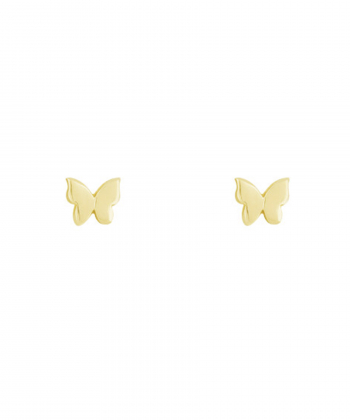 گوشواره پروانه میخی کوچک تخت درریس Doris کد P1089