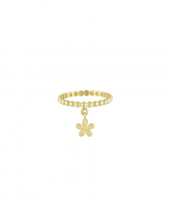 انگشتر گوارسه با آویز گل شیاردار درریس Doris کد P1360