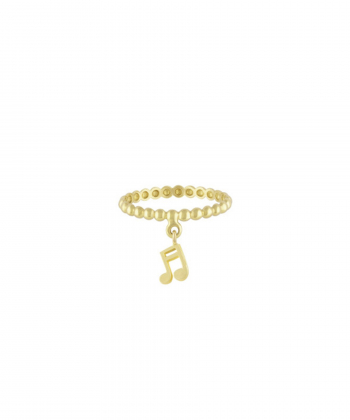 انگشتر گوارسه با آویز نت موسیقی دولا چنگ درریس Doris کد P1334